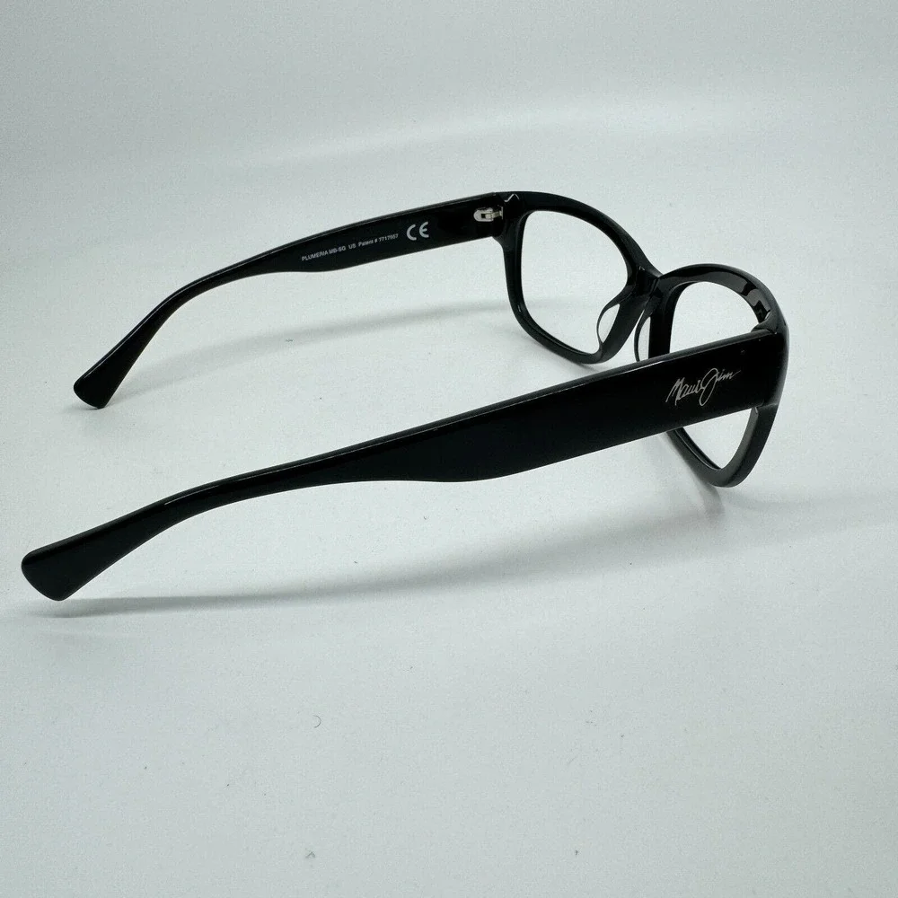 Maui Jim MJ768-02‎ PLUMERIA Eyeglasses Frames Black Square Full Rim 55-17 H10898